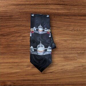 Vintage Steven Harris‎ Airplane Design Tie Handmade aviation Novelty